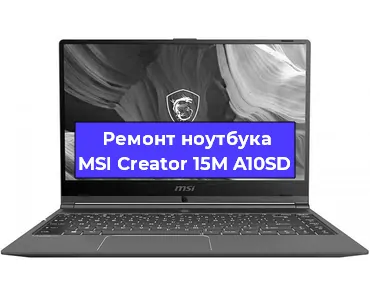 Замена петель на ноутбуке MSI Creator 15M A10SD в Екатеринбурге